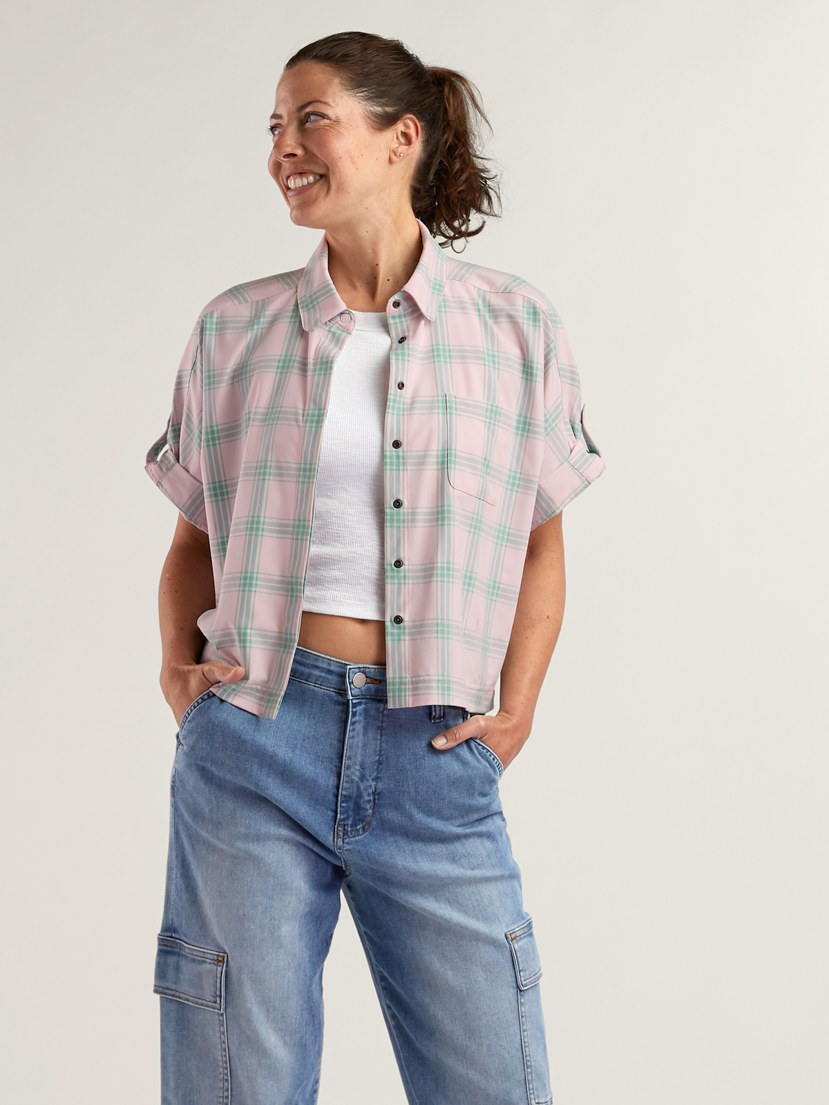 Women's UPF 50 Hiking Shirt: Tuolumne Tech Short Sleeve | Title Nine
