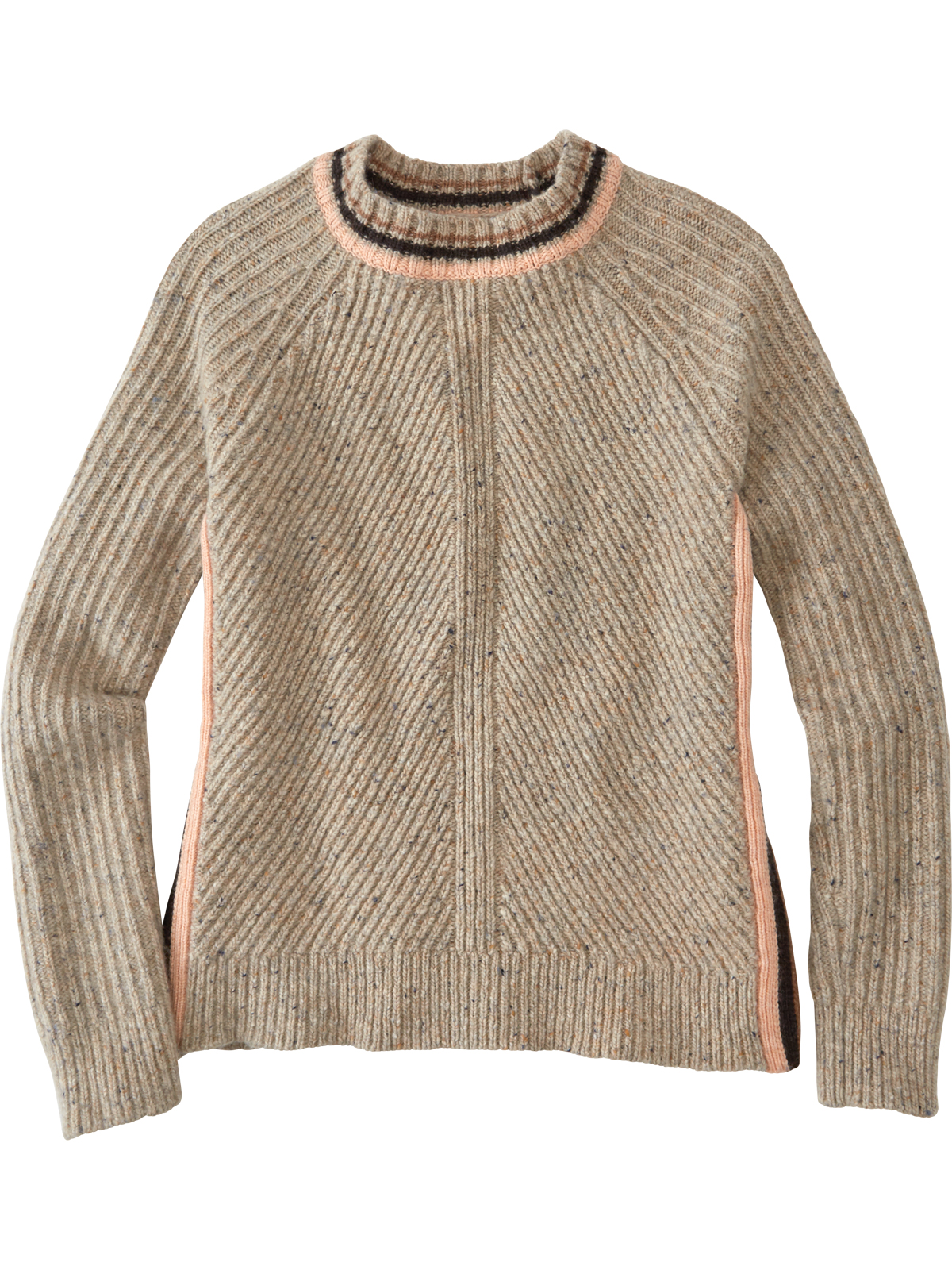Krimson Klover Ribbed Sweater: Snowcat - Stripe | Title Nine