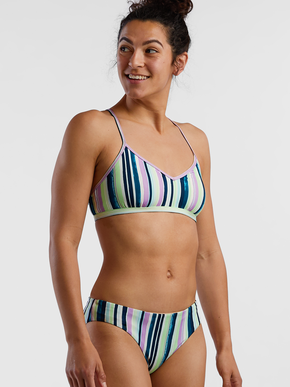 Hit summer best sale stripe bikini set