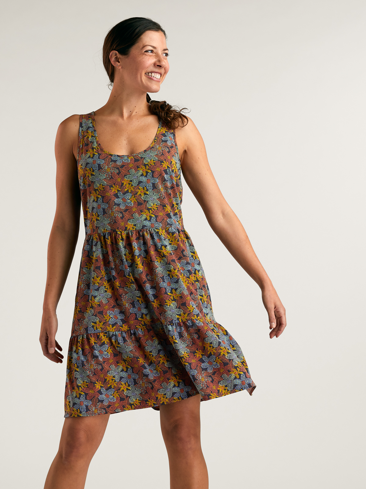 Toad&Co Tiered Dress: Crusher