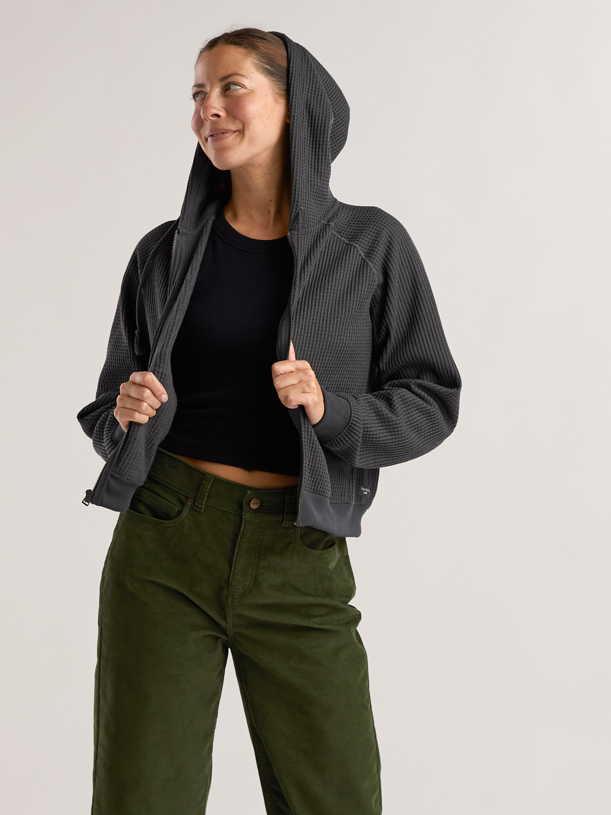 コレクション WaffleCampany Toad&Co Women's Recycled Waffle Sweatshirt Bitterroot