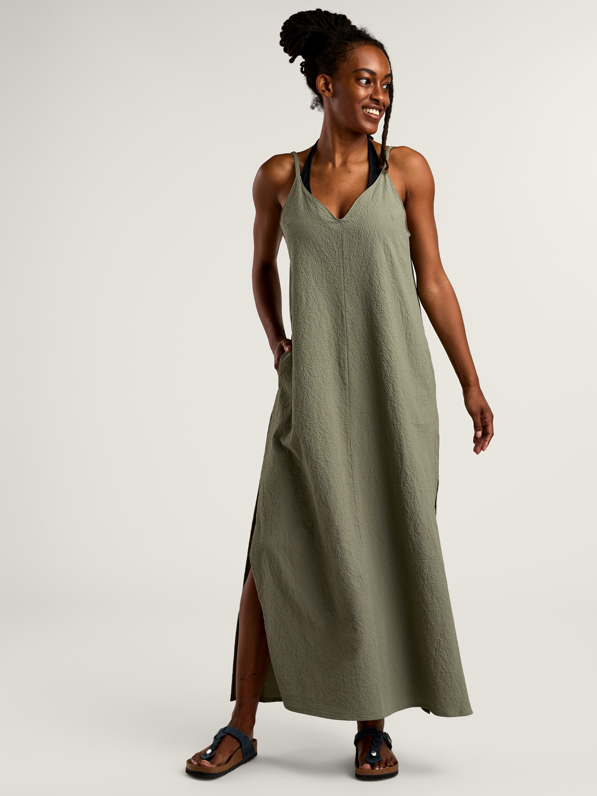 Coastal Sol Maxi Dress – Quick-Dry Swim Coverup Dress | Title Nine