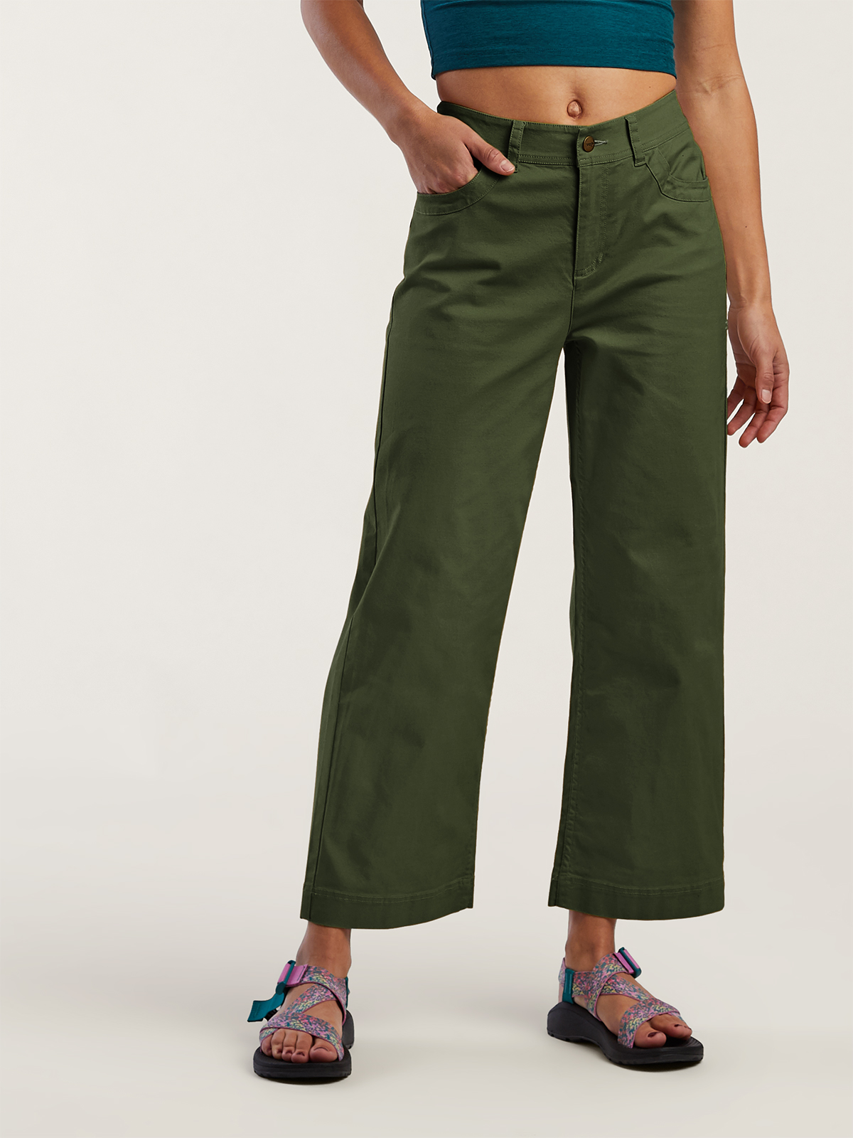 Toad&Co Wide Leg Cropped Pants Miraculous