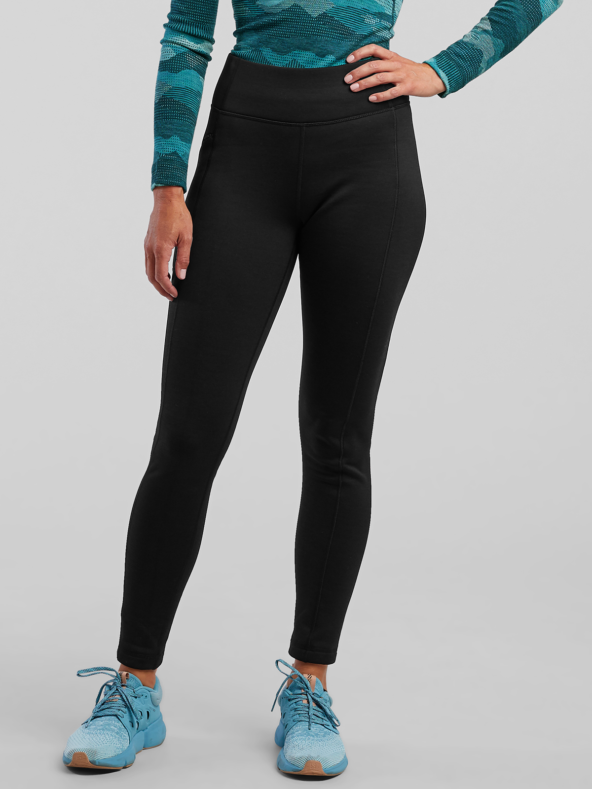 Women's Fleece Lined Leggings: Crash Striated