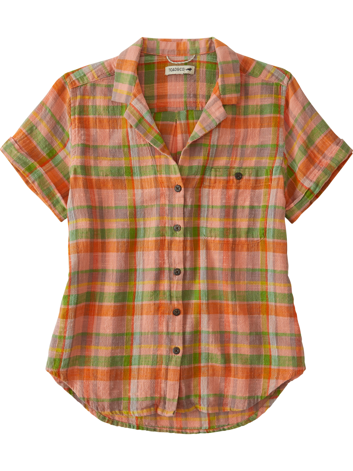 Toad&Co Short Sleeve Button Down Top Ziff | Title Nine