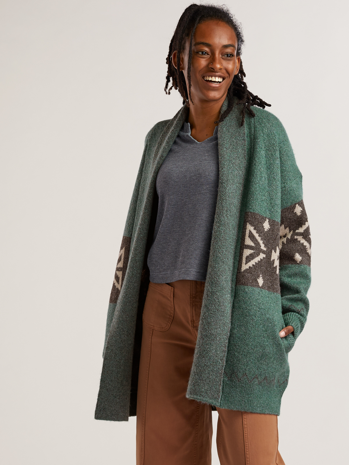 Carve Women's Priya Open Front Cardigan Lightweight Layer | Title Nine