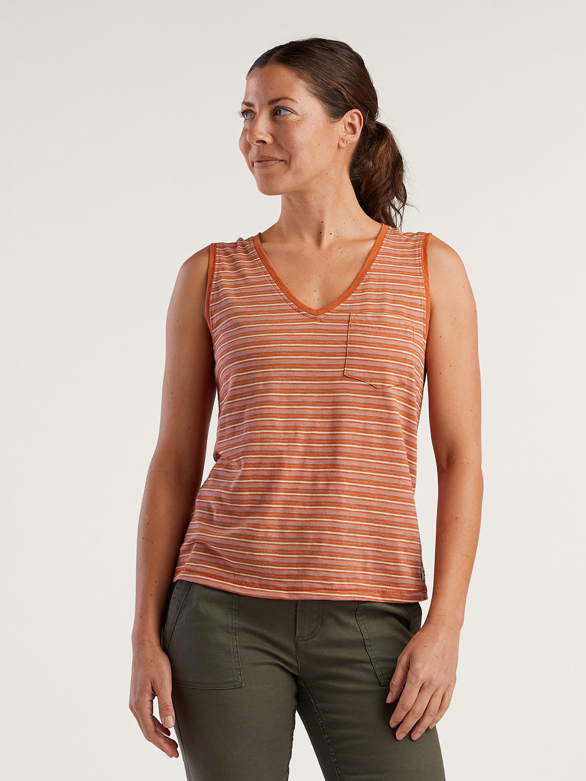 フミカ ウチダ DOUBLE NECK NO-SLEEVE TANK TOP FUMIKA_UCHIDA/DOUBLE NECK NO-SLEEVE TANKTOP(RED)