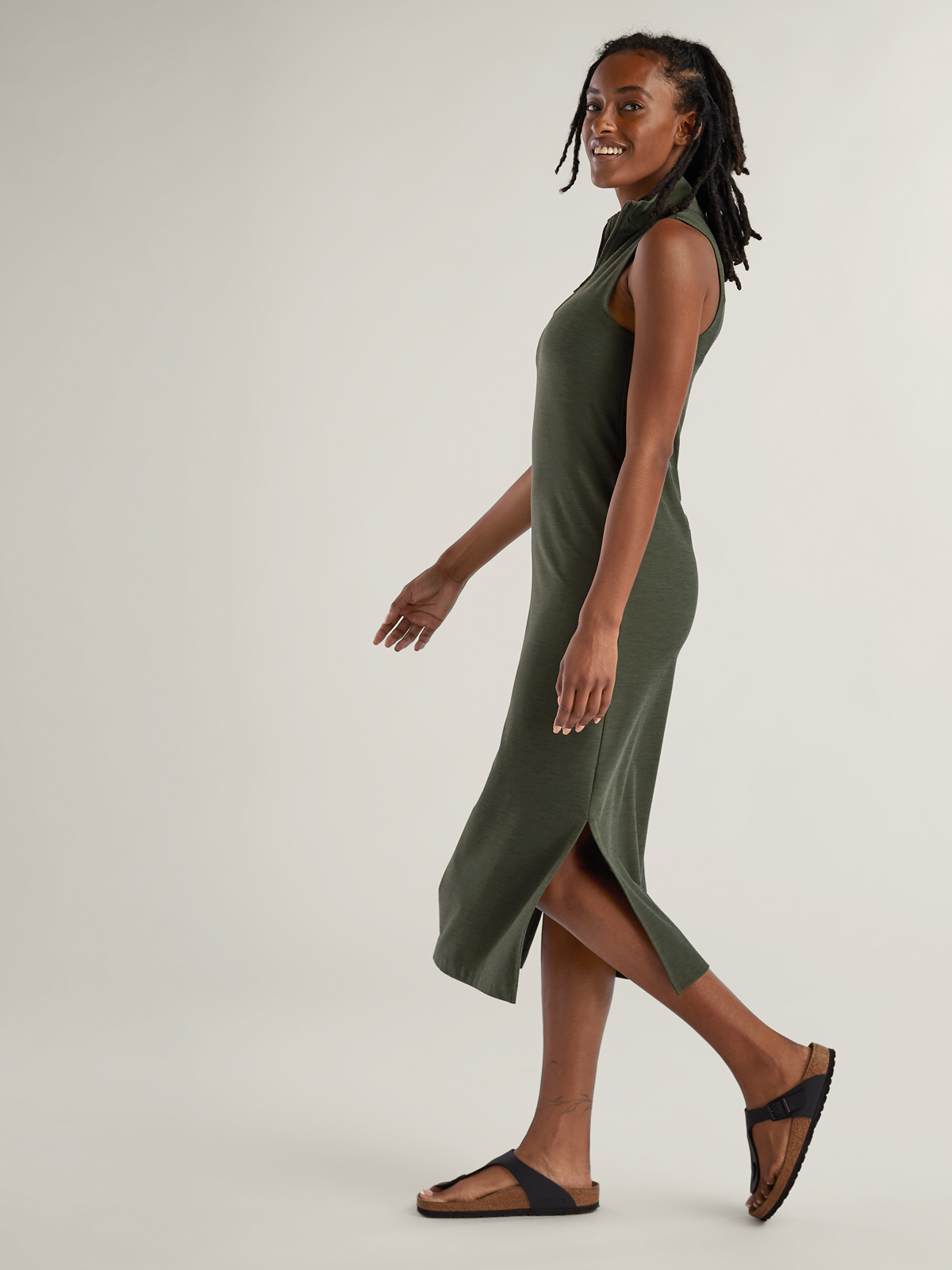 Women's Tica Midi Dress with 1/4 Zip | Title Nine