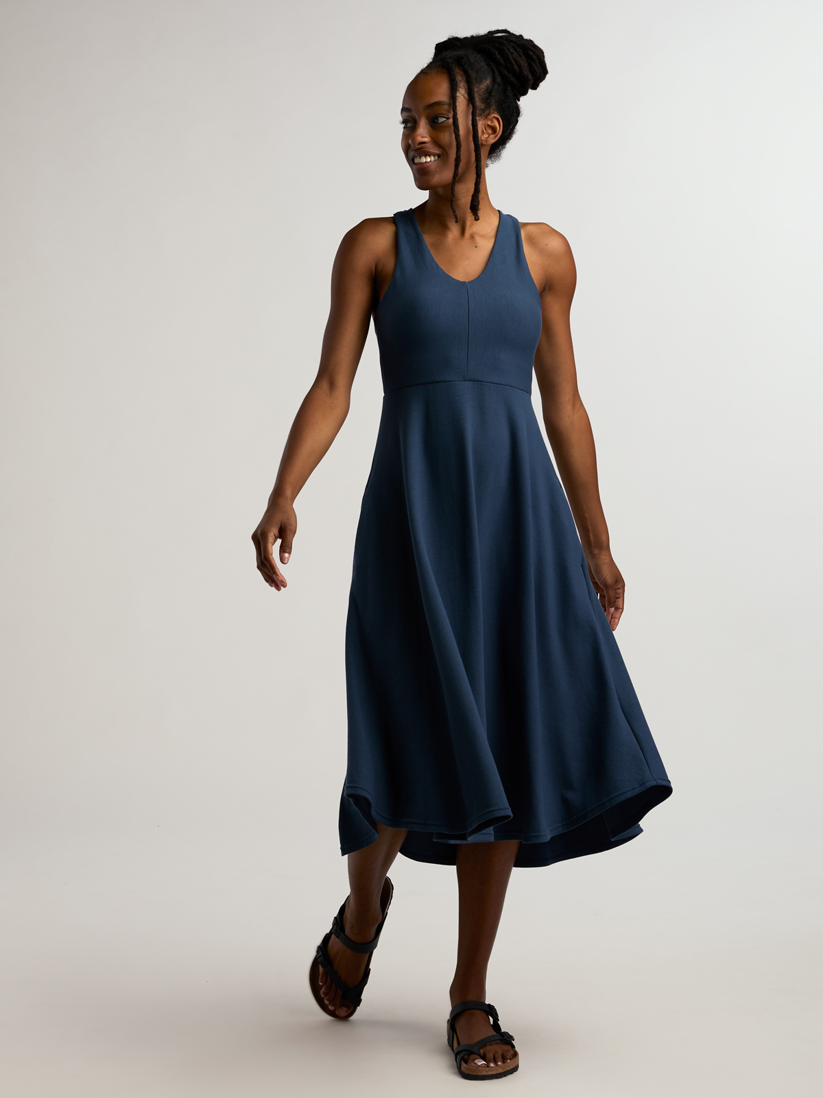 Krimson Klover Midi Travel Dress with Built-In Bra Piper | Title Nine