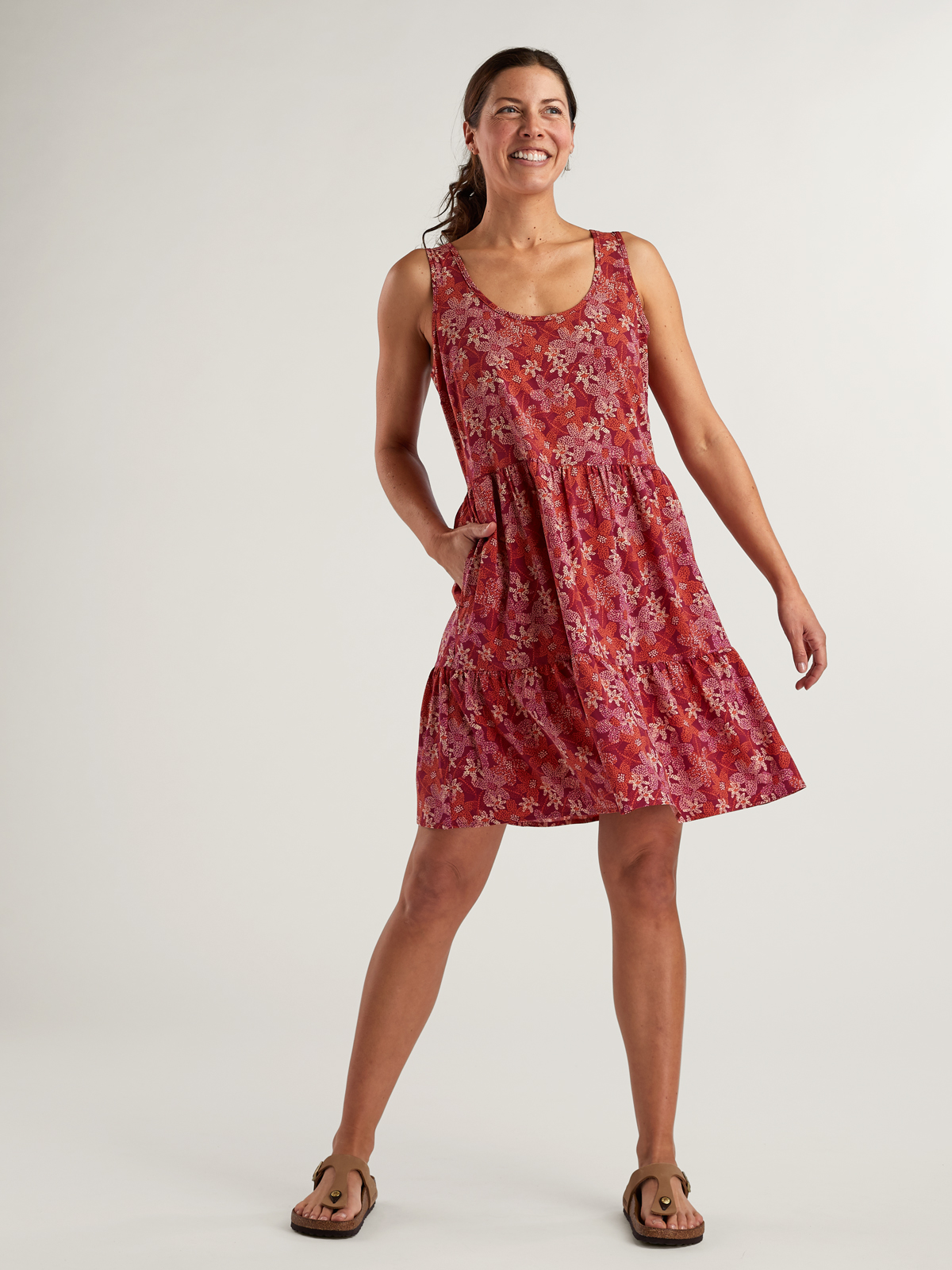 Toad&Co Tiered Dress: Crusher