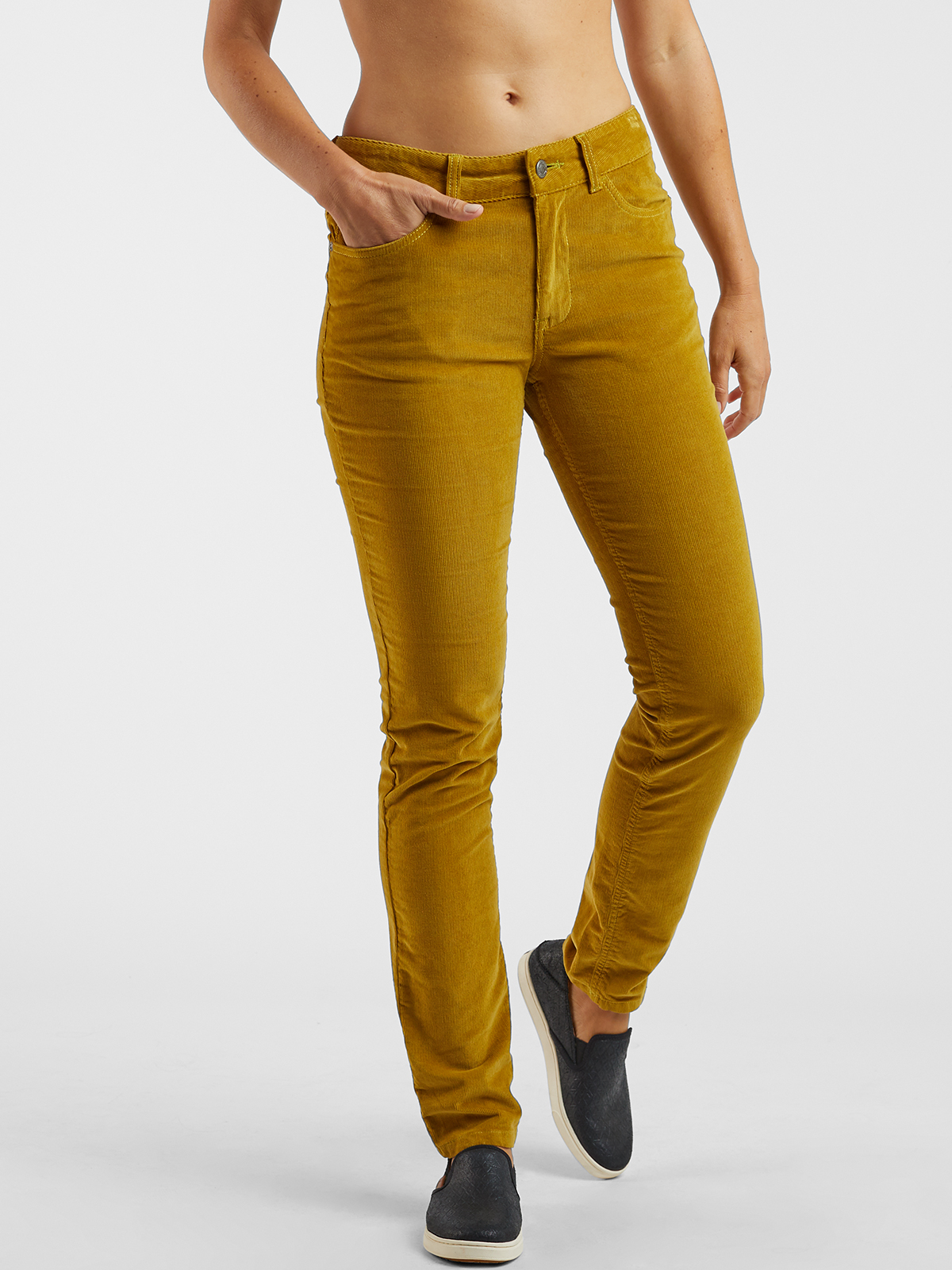 women's slim corduroy pants