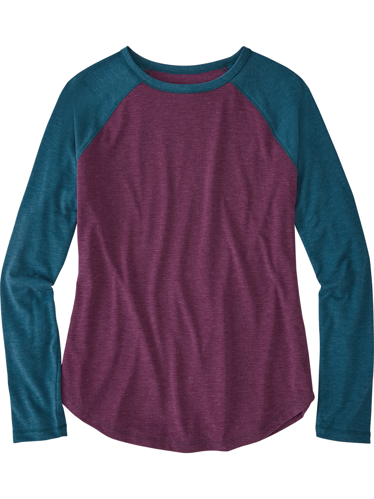Womens long sleeve baseball shop tee