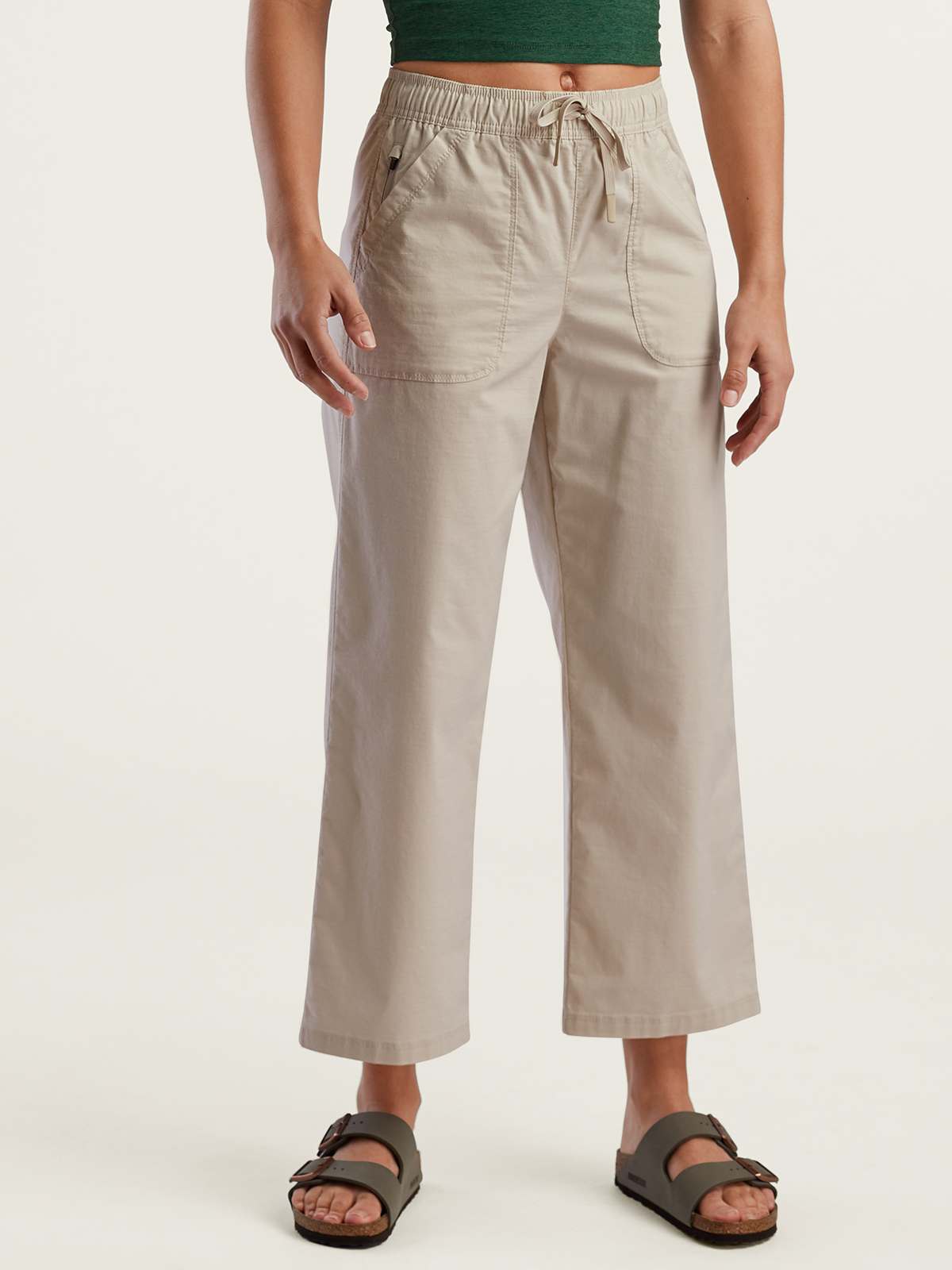 Jupe fluide satinée kaki KIM Femme | Maison 123