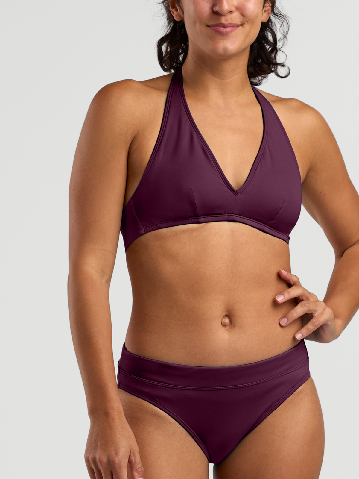 Makai Halter Bikini Top – Wire-Free Adjustable Swim Top | Title Nine