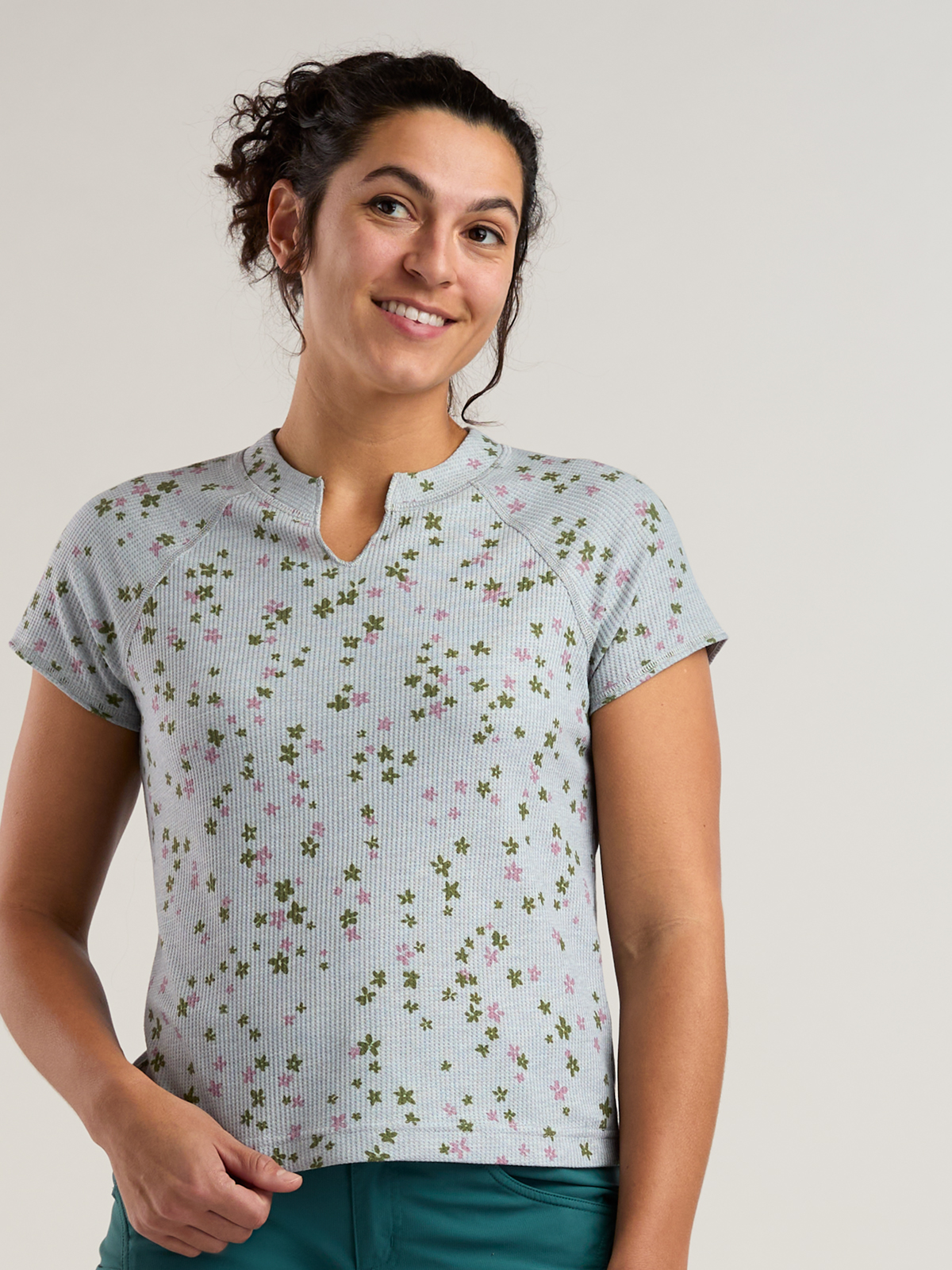 Women's Performance Waffle Knit Tee Nectar | Title Nine