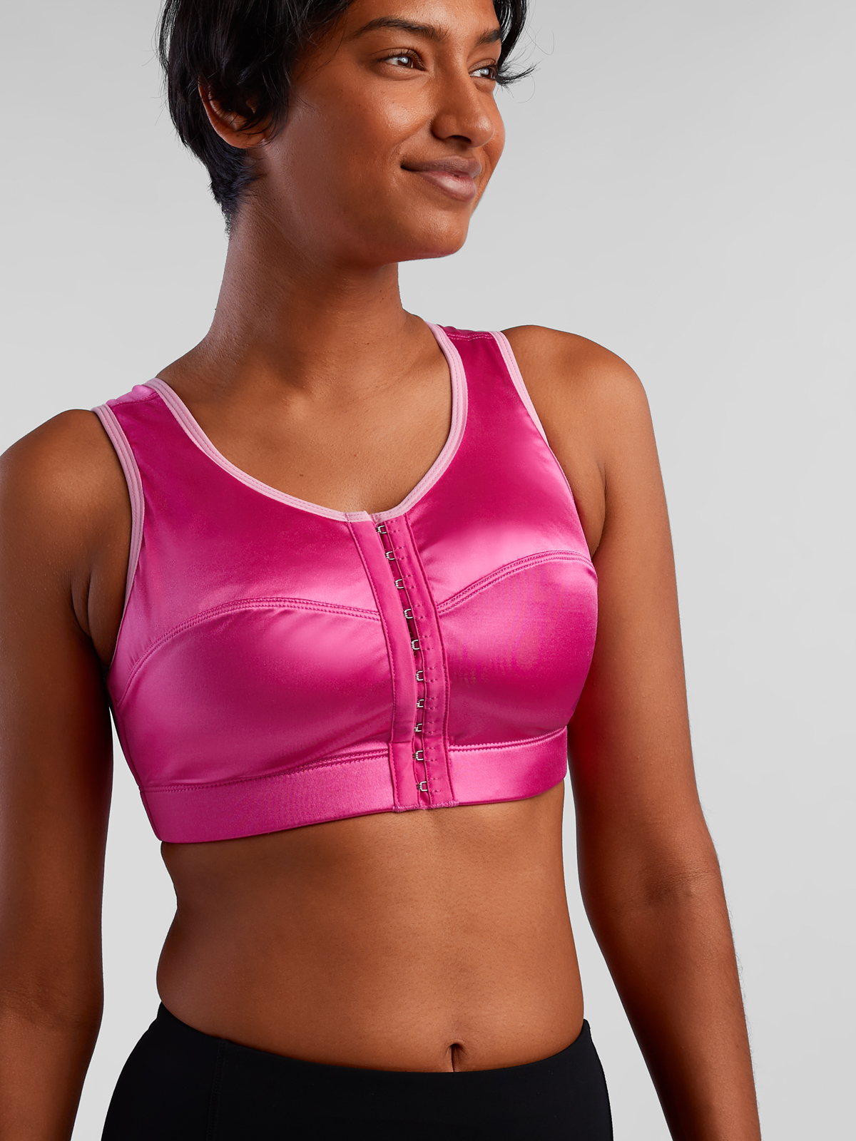 Oiselle Strappy Back It Up Purple Sports Bra Size M