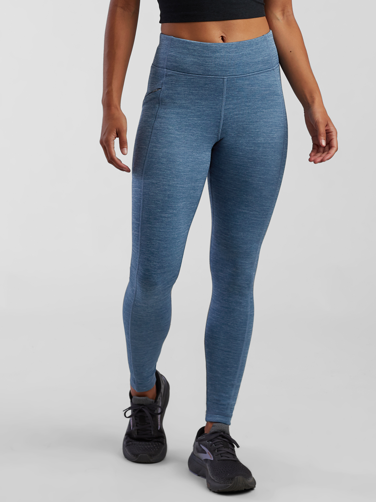 Women's Fleece Lined Leggings: Crash Striated