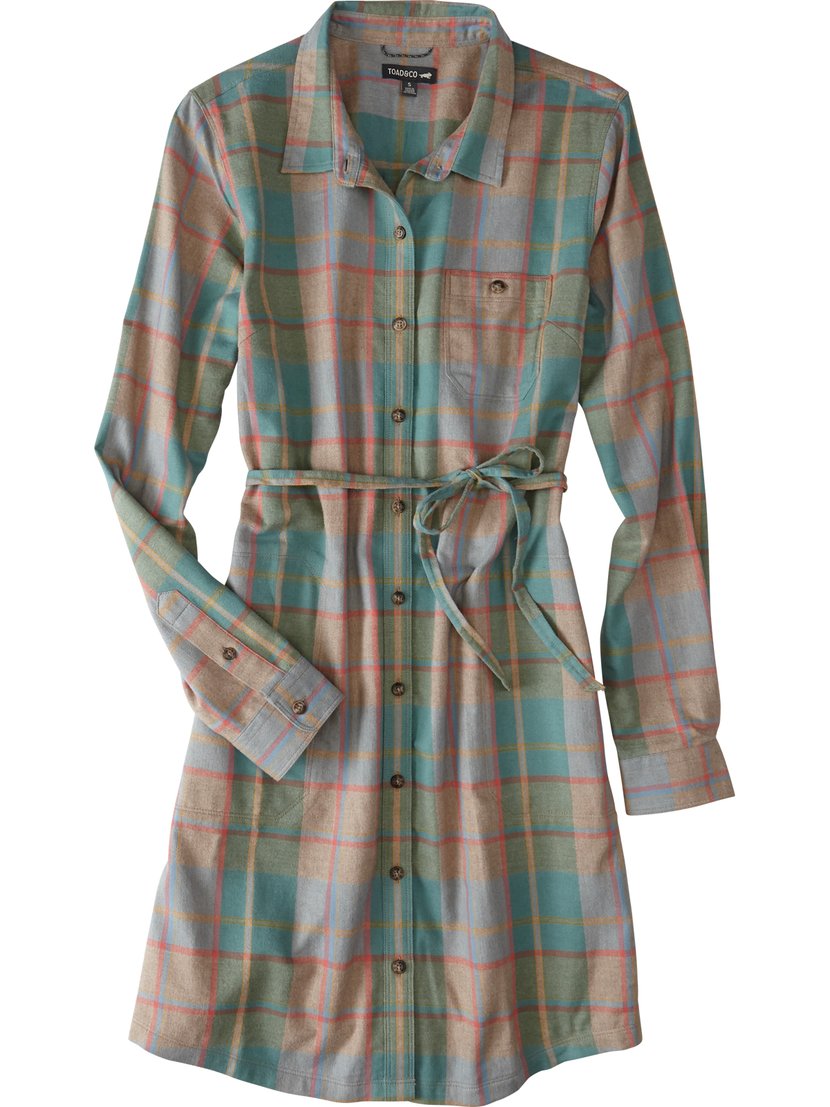 Toad&Co Flannel Shirtdress: Plaiditude