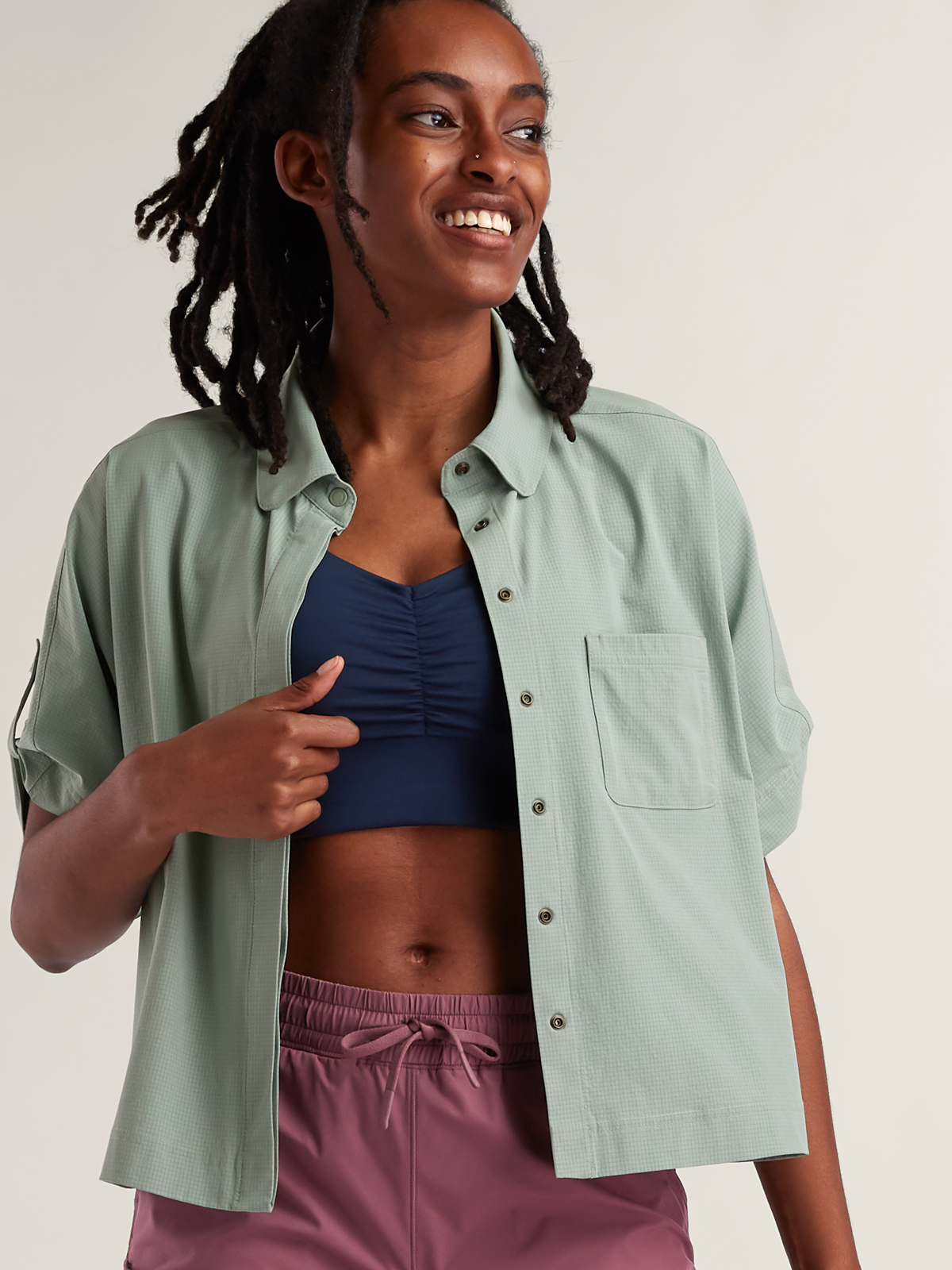 Women's UPF 50 Hiking Shirt: Tuolumne Tech Short Sleeve | Title Nine