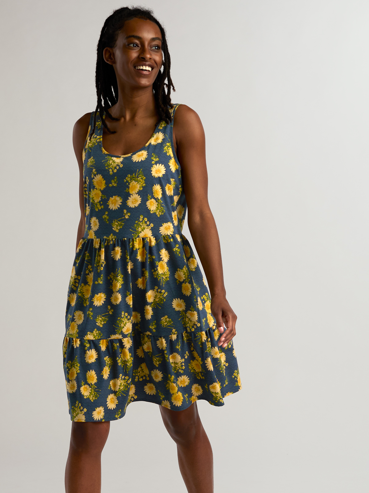 Toad & Co Crusher Tiered Dress Women's L