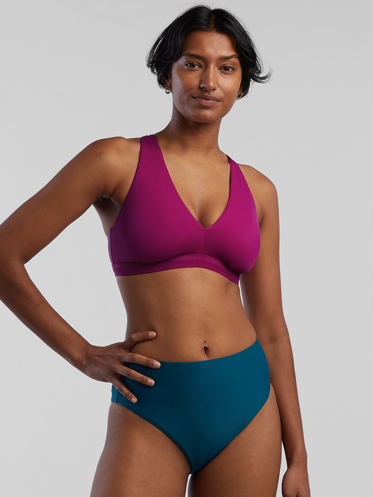 Sporty Bikini Top Better Solid Colors Title Nine
