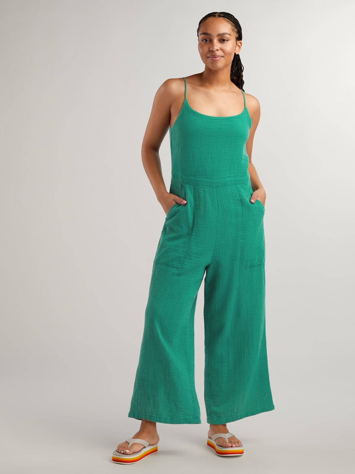 Beach Cover Up: Knox Gauze Jumpsuit