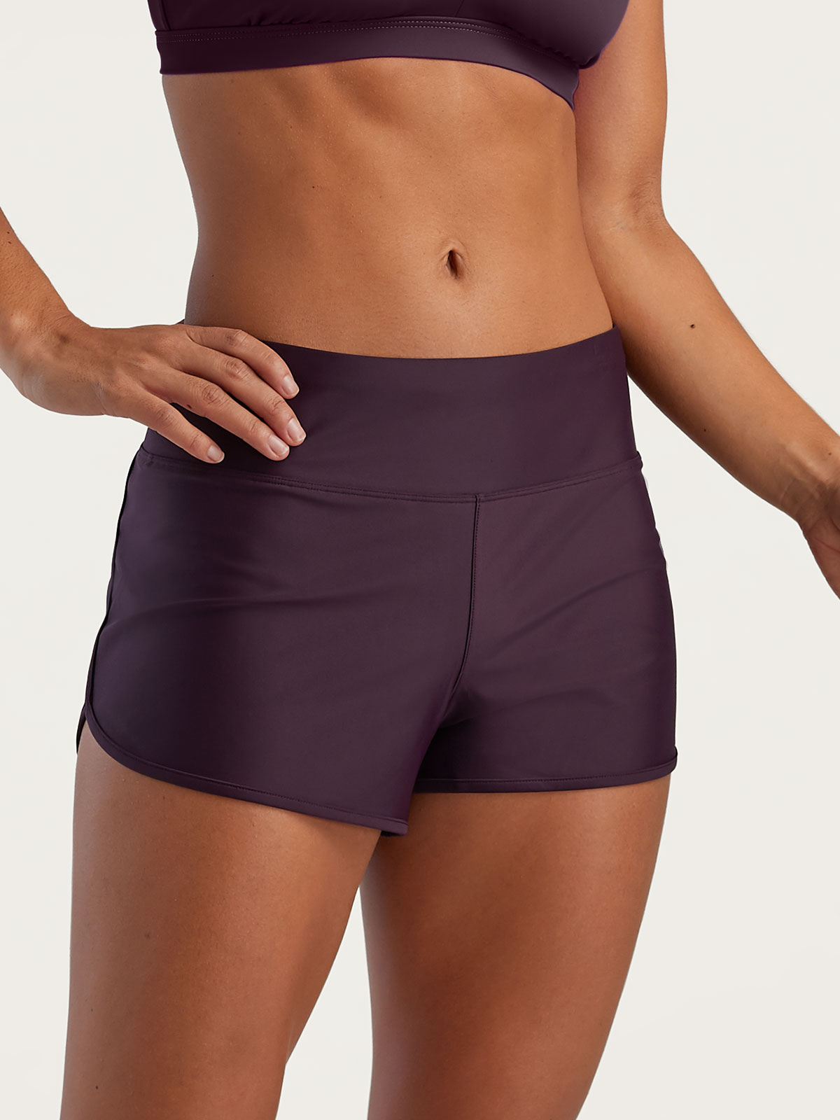 Women's Swim Shorts with Zipper Pockets