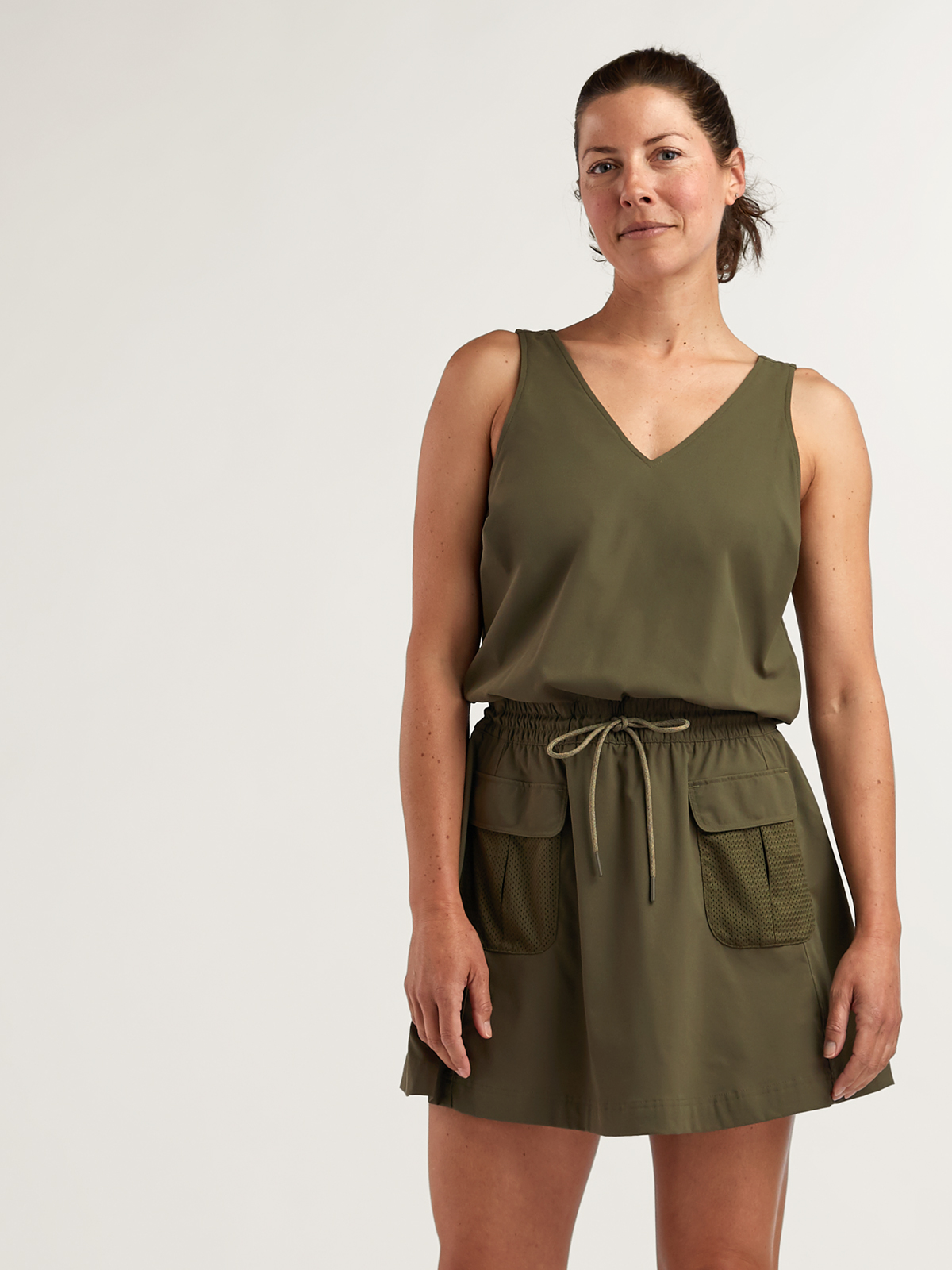 Fit and Flare Hike Dress: Andes | Title Nine