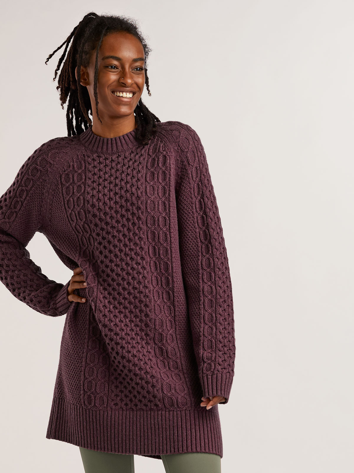 Title Nine Serpentine Sweater Dress Women's L Title Nine Serpentine Sweater Dress Women's L