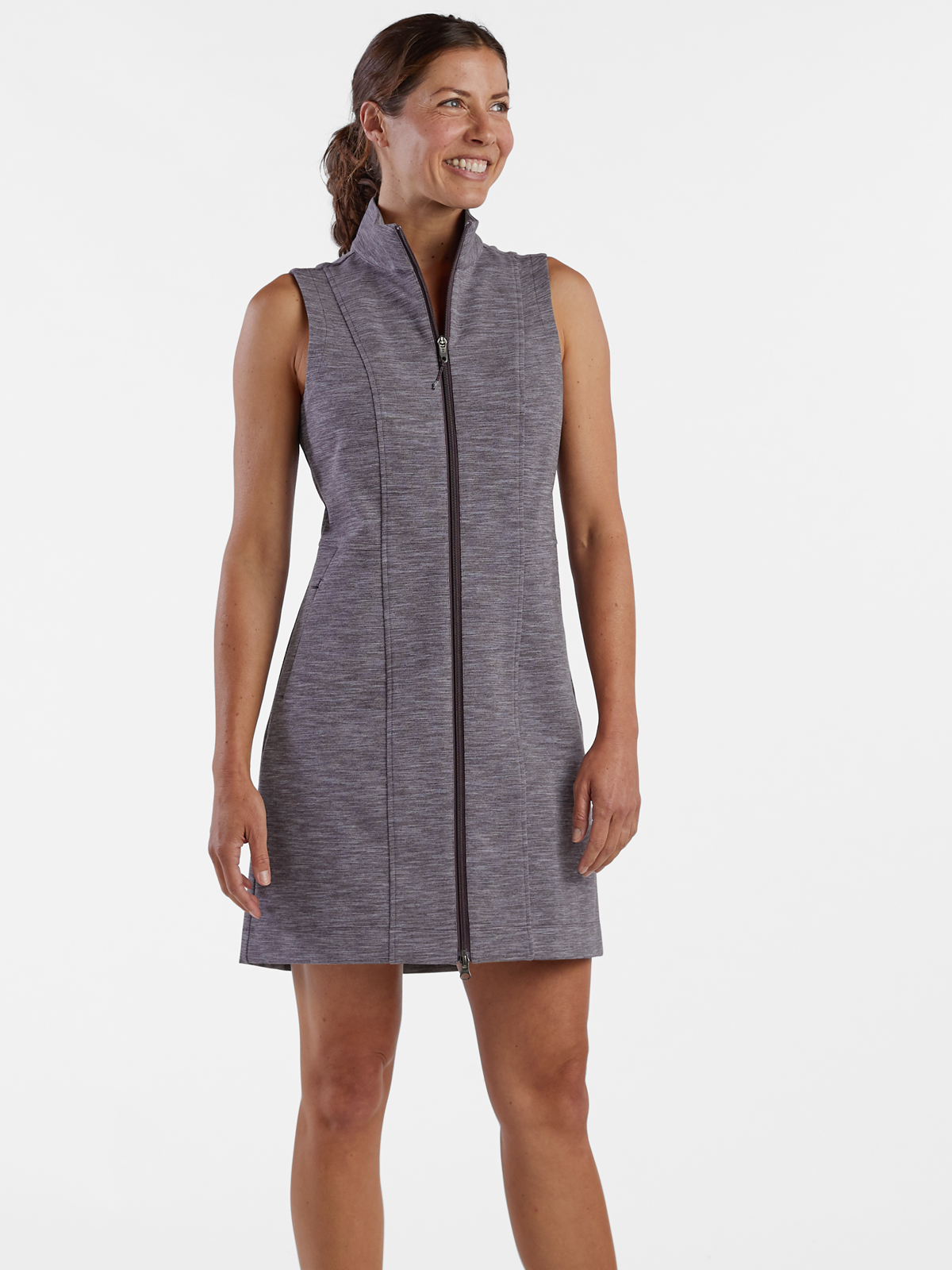 Zip Front Dress: Passport | Title Nine