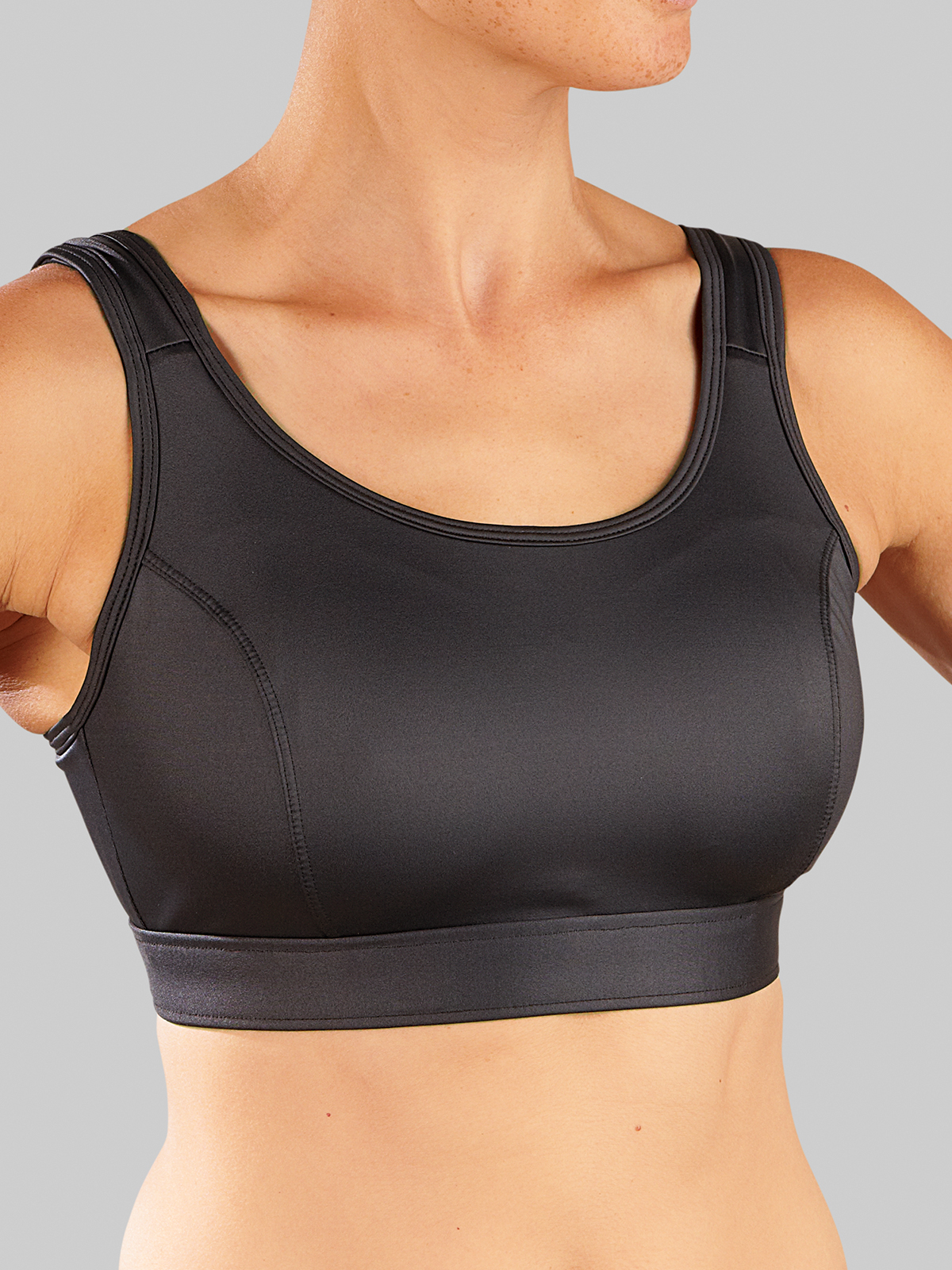 solid tech athena sports bra by moving comfort for title nine