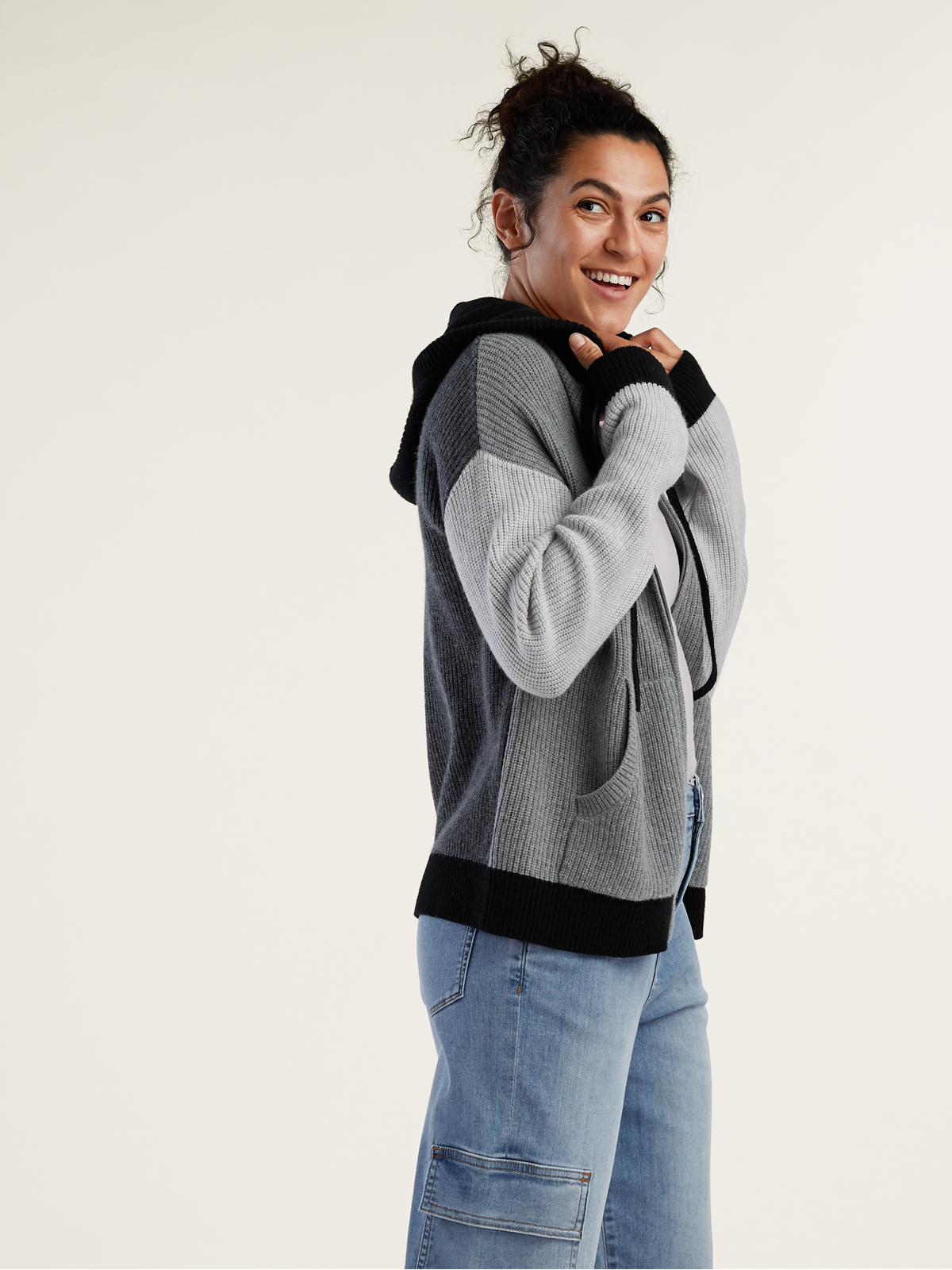 Women's Full Zip Merino Wool Sweater: Equinox Outlet
