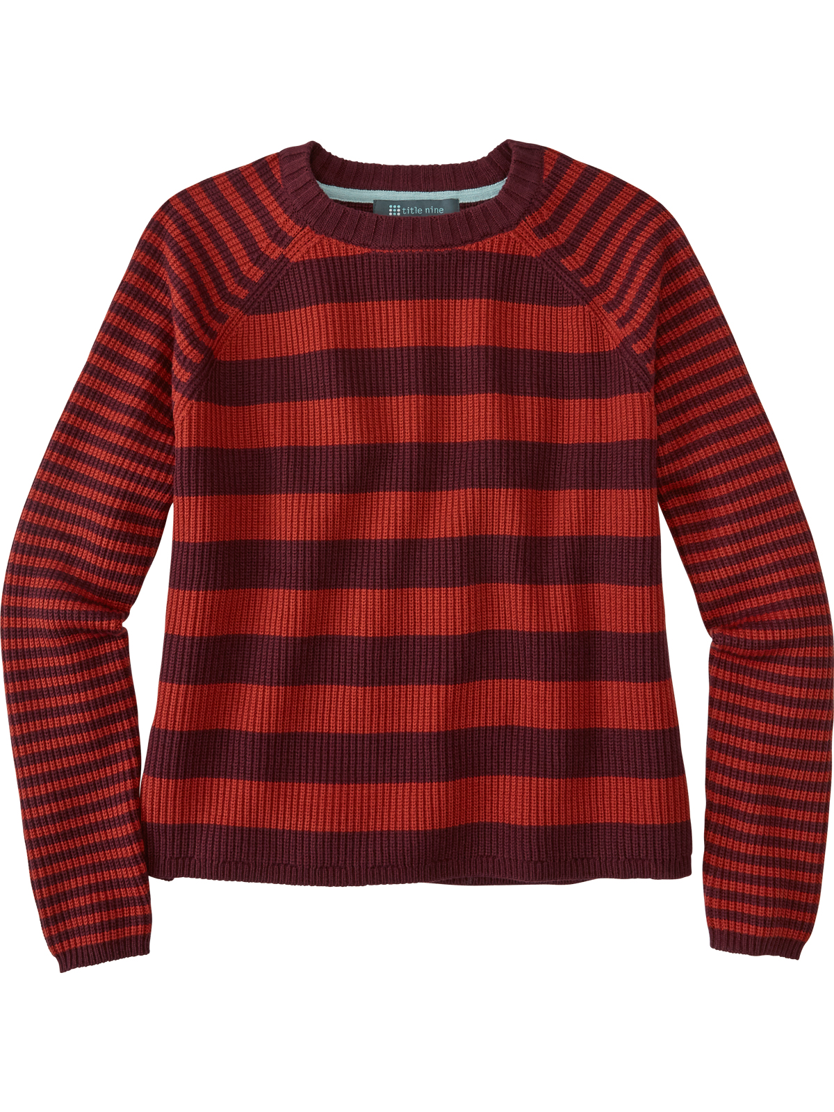 Women Offsite Seawool Crew Neck Sweater Stripe | Title Nine