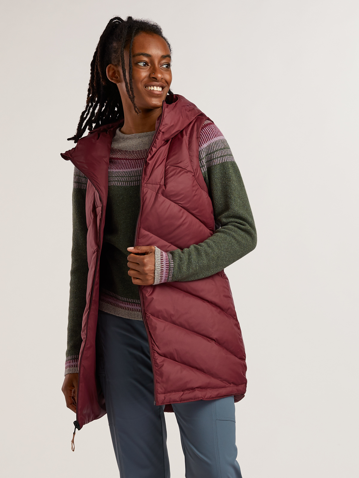 Indyeva Insulated Long Vest: Fortuitous | Title Nine
