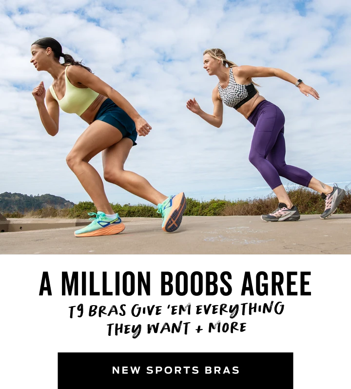 Orange Performance Pullover Sports Bras.