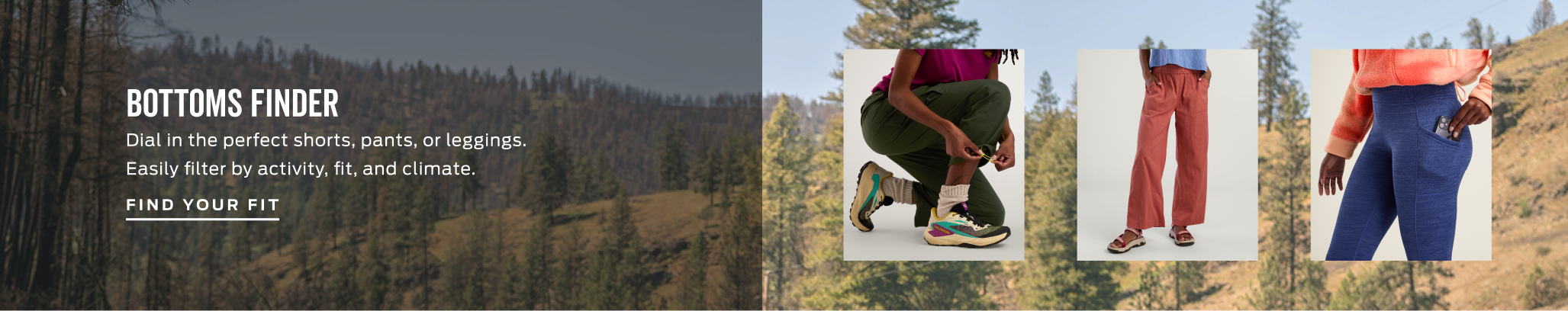 dial in the perfect pants, leggings, or shorts