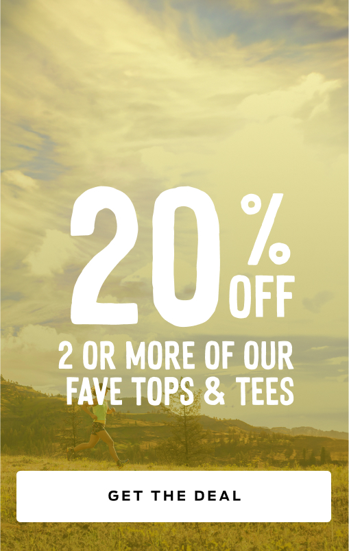 get an extra 20 percent off 2 or more of our fave tops
