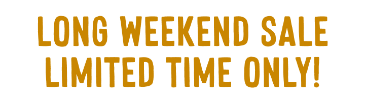 long weekend sale