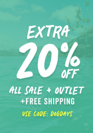get an extra 20 percent off all sale and outlet items plus free shipping with code dogdays