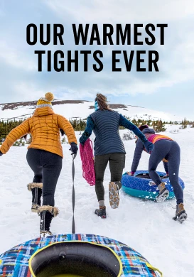 shop crash fleece lined leggings, pants, and jackets