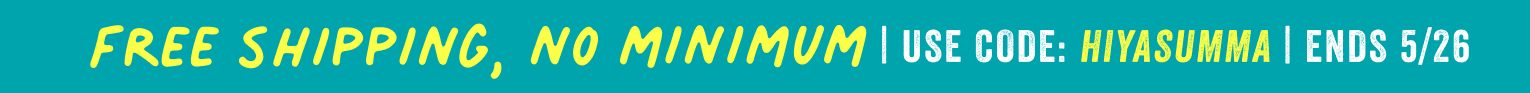 free shipping no minimum with code hiyasumma