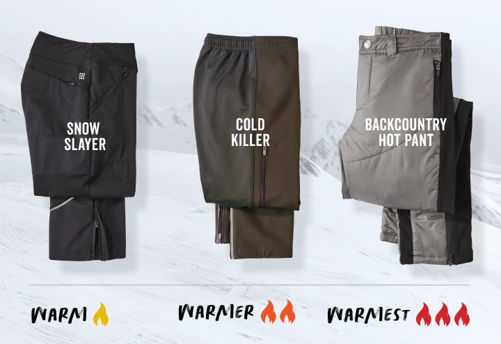 shop cold weather bottoms