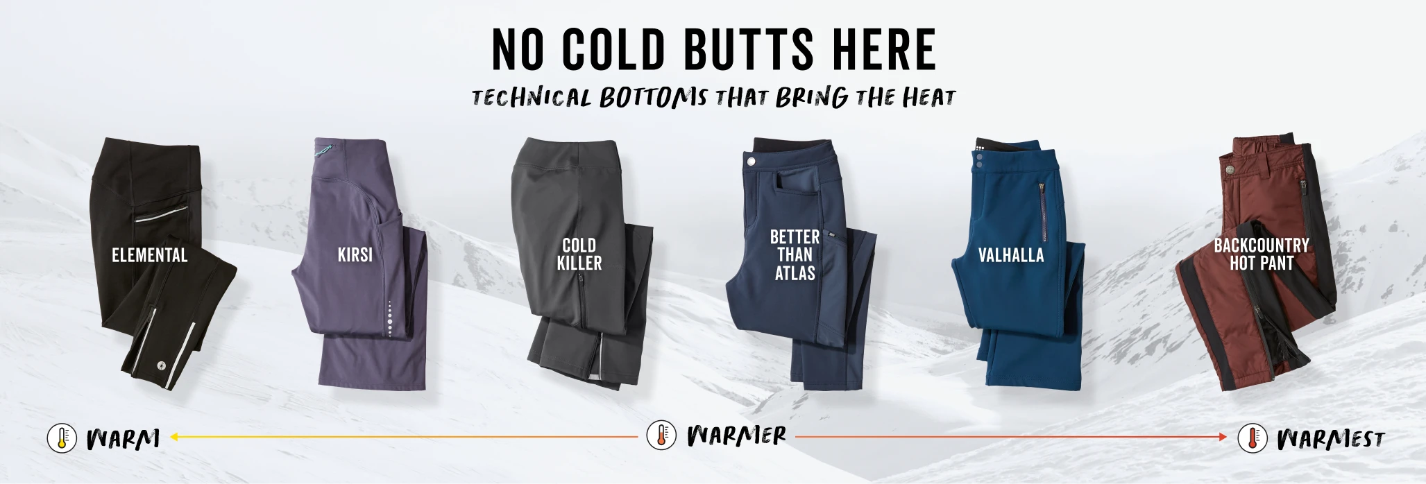 shop cold weather bottoms